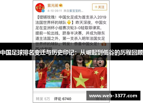 中国足球排名变迁与历史印记：从崛起到低谷的历程回顾